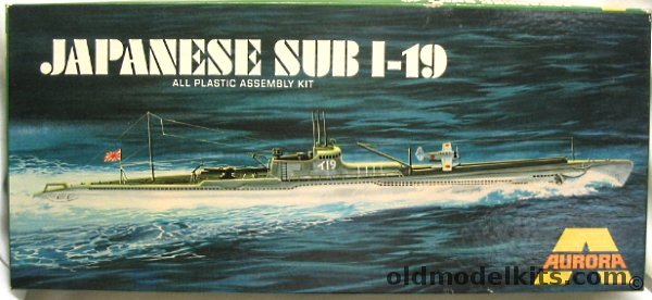 Aurora 1/275 Japanese Sub I-19, 728-150 plastic model kit